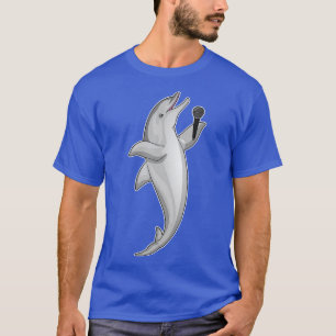 Dolphin Singer Microphone T-shirt