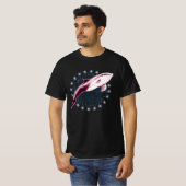 Dolphin Slick Grafisch Ontwerp T-shirt (Voorkant volledig)