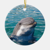 Dolphin Smile, personaliseer je als gewenst Keramisch Ornament (Voorkant)