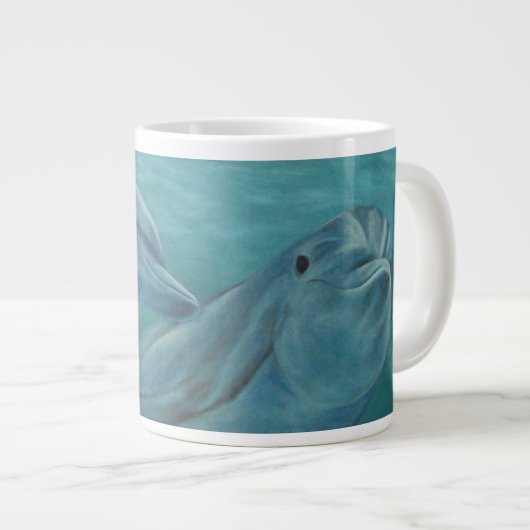 Dolphin Smiles Grote Koffiekop (Voorkant rechts)