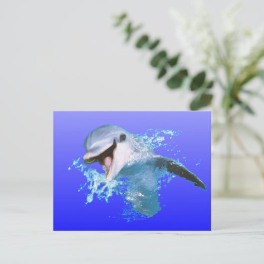 Dolphin Smiling Briefkaart (Staand voorkant)