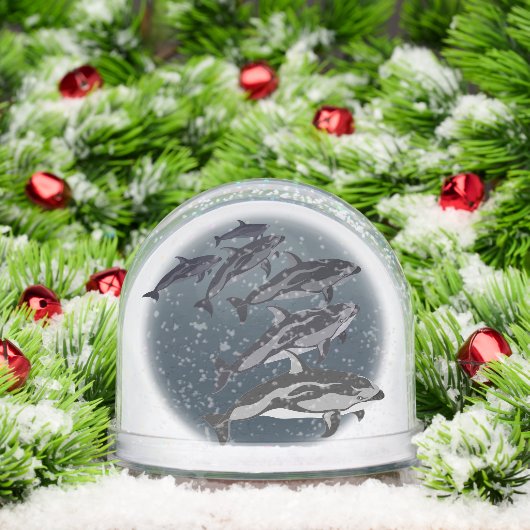 Dolphin Snow Globe Custom Dolphin Art Snow Globes Sneeuwbol (Kerstmis)