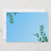 Dolphin Snow Wereldbol Birthday Party Invitations Kaart (Achterkant)