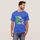 Dolphin Soccer player Soccer Sports T-shirt (Voorkant volledig)