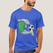 Dolphin Soccer player Soccer Sports T-shirt (Voorkant)