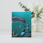 Dolphin spelen briefkaart (Staand voorkant)