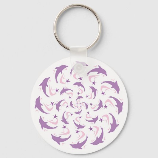 Dolphin-spiraal Sleutelhanger (Voorkant)