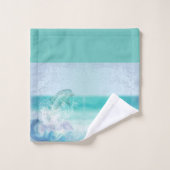 Dolphin Splash Artistic Bad Handdoek (Wasdoekje)