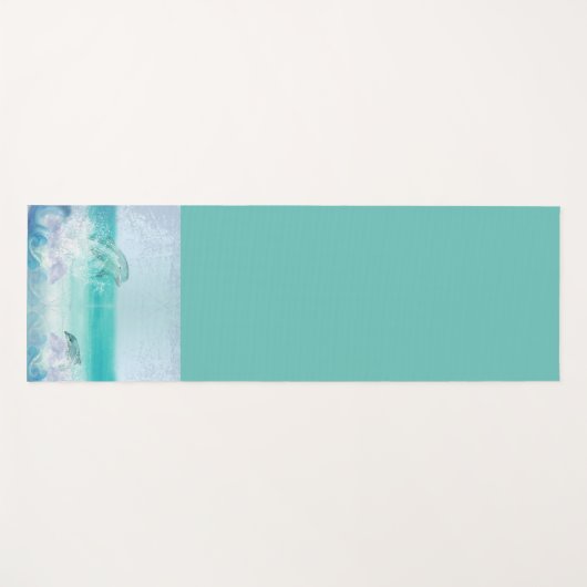 Dolphin Splash Artistic Yogamat (Voorkant (horizontaal))