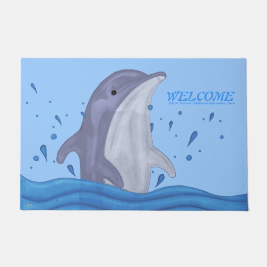 Dolphin Splash Deurmat (Voorkant)