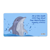 Dolphin Splash Etiket (Voorkant)