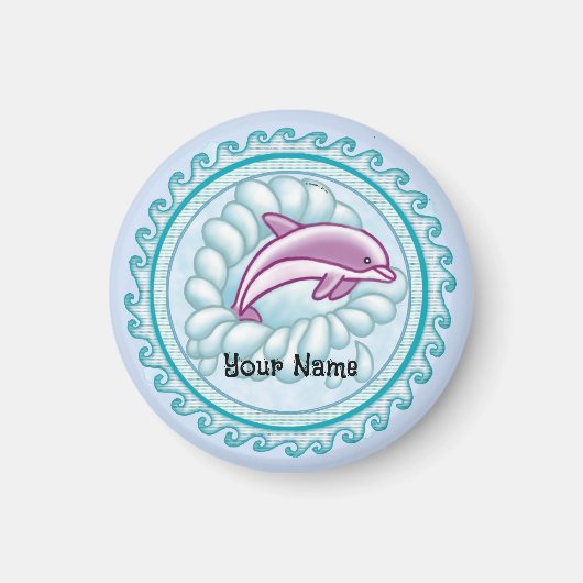 Dolphin Splash Magneet (Voorkant)