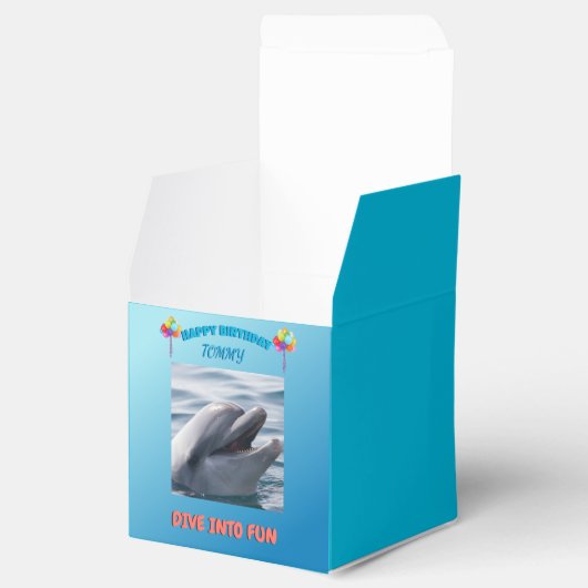 Dolphin Splash Party Bedankdoosjes (Geopend)
