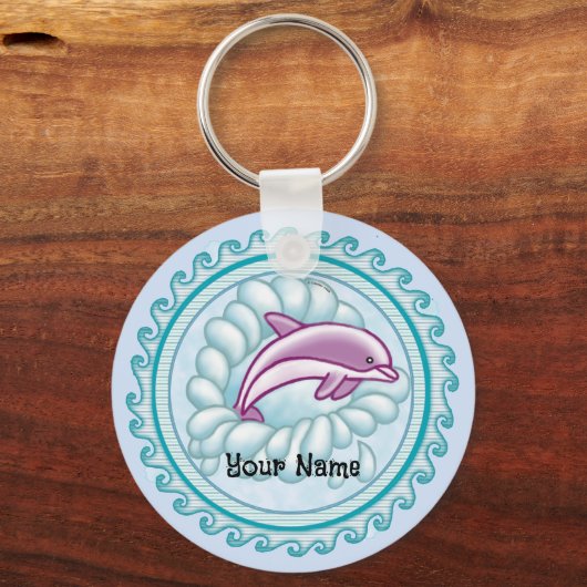Dolphin Splash Sleutelhanger (Voorkant)