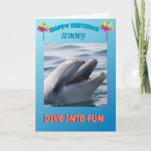 Dolphin Splash Verjaardagsgroet