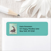 Dolphin Splashing in Aqua Green Water Etiket (Insitu)