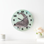 Dolphin Splashing in Aqua Green Water Grote Klok (Huis)