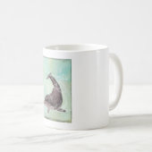 Dolphin Splashing rond in Koel Groen Water Koffiemok (Voorkant rechts)