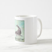 Dolphin Splashing Rond Zaaien hebben een geweldige Koffiemok (Voorkant rechts)