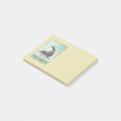 Dolphin Splashing Rond Zaaien hebben een geweldige Post-it® Notes (Schuin)