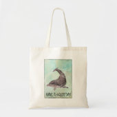 Dolphin Splashing Rond Zaaien hebben een geweldige Tote Bag (Voorkant)