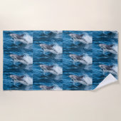 Dolphin Splashing Strandlaken (Voorkant)