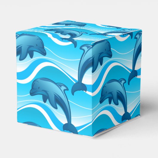 Dolphin-springgolven Bedankdoosjes (Achterkant)