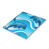 Dolphin-springgolven Tegeltje (Zijkant)