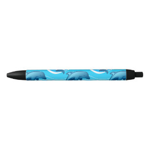 Dolphin-springgolven Zwarte Inkt Pen