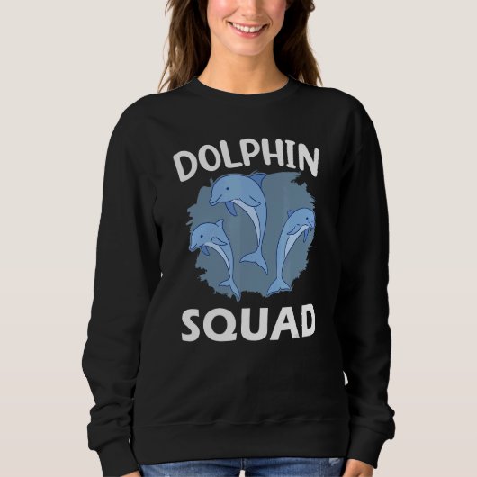 Dolphin Squad Animal Cute Dolphins Trui (Voorkant)
