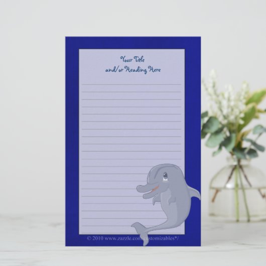 Dolphin Stationery Briefpapier (Staand voorkant)