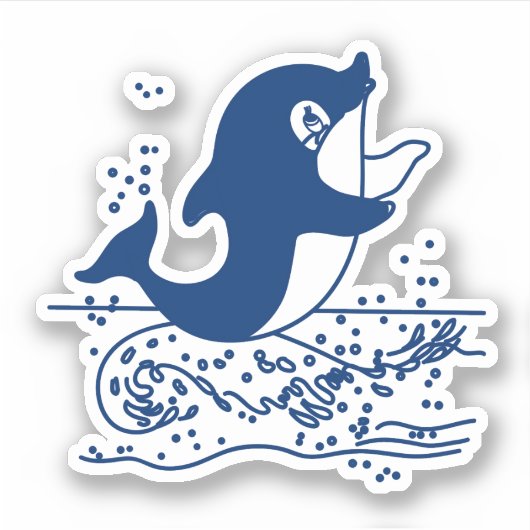 Dolphin Sticker (Voorkant)