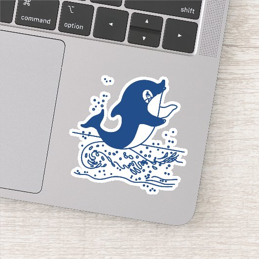 Dolphin Sticker (Detail)