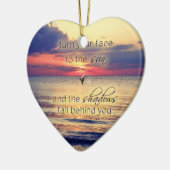 Dolphin Sunset Keramisch Ornament (Links)