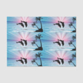 Dolphin Sunset Tissue Paper Tissuepapier (Voorkant)
