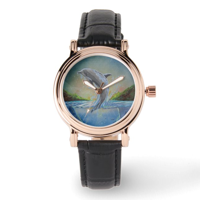 Dolphin Swim Horloge (Voorkant)