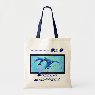 Dolphin Swim-tas voor Kinder kinderen Tote Bag