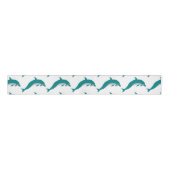 Dolphin Swimming Grosgrain Ribbon Grosgrain Lint (Voorkant)