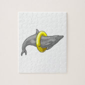 Dolphin Swimming Lifebuoy Legpuzzel (Verticaal)