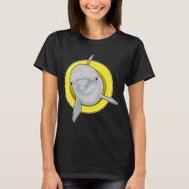 Dolphin Swimming Lifebuoy T-shirt
