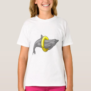 Dolphin Swimming Lifebuoy T-shirt