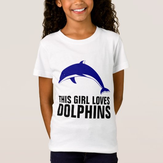 DOLPHIN T-shirts voor meisjes (Voorkant)