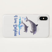 Dolphin-telefoondraagtas Case-Mate iPhone Case (Achterkant (horizontaal))