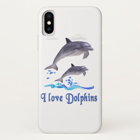 Dolphin-telefoondraagtas Case-Mate iPhone Case (Achterkant)
