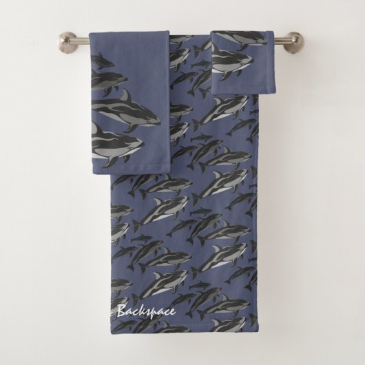 Dolphin Towel sets persoonlijke Dolphin Art Towell Bad Handdoek (Insitu)