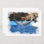 Dolphin Tricks Invitation Kaart (Voorkant / Achterkant)