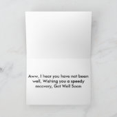 Dolphin Trio - Get Well Soon Kaart (Binnen)