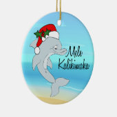 Dolphin Tropical Hawaiian Kerstornament Keramisch Ornament (Rechts)