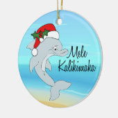 Dolphin Tropical Hawaiian Kerstornament Keramisch Ornament (Links)