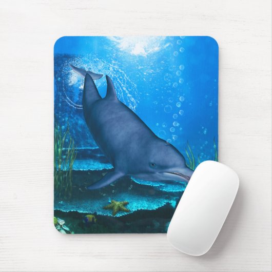 Dolphin Underwater Muismat (Met muis)